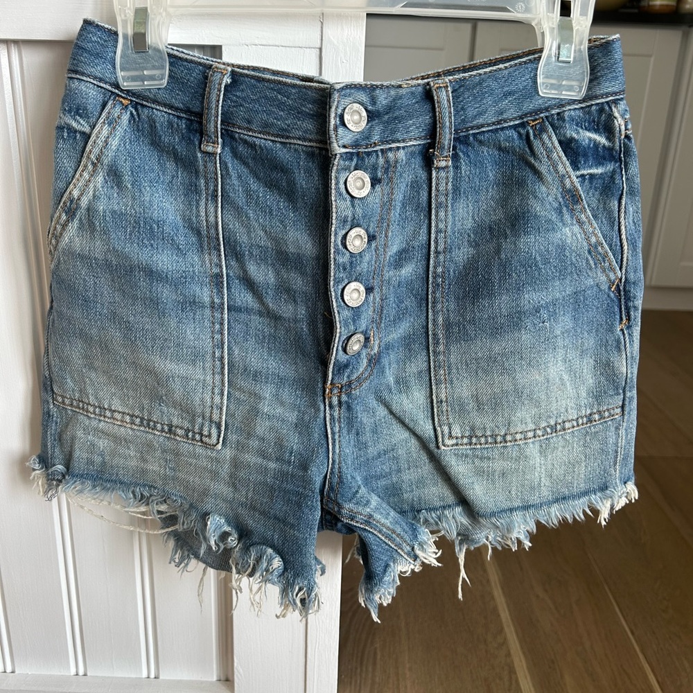 Free People Jean Shorts - Big Pockets + Waist Tighten